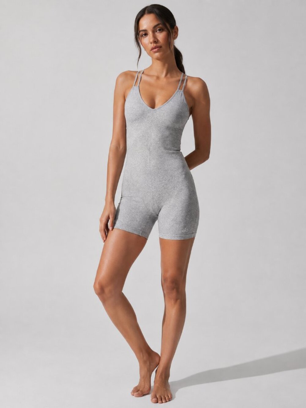 ALO Yoga Alosoft Suns Out Onesie – Grey – Small